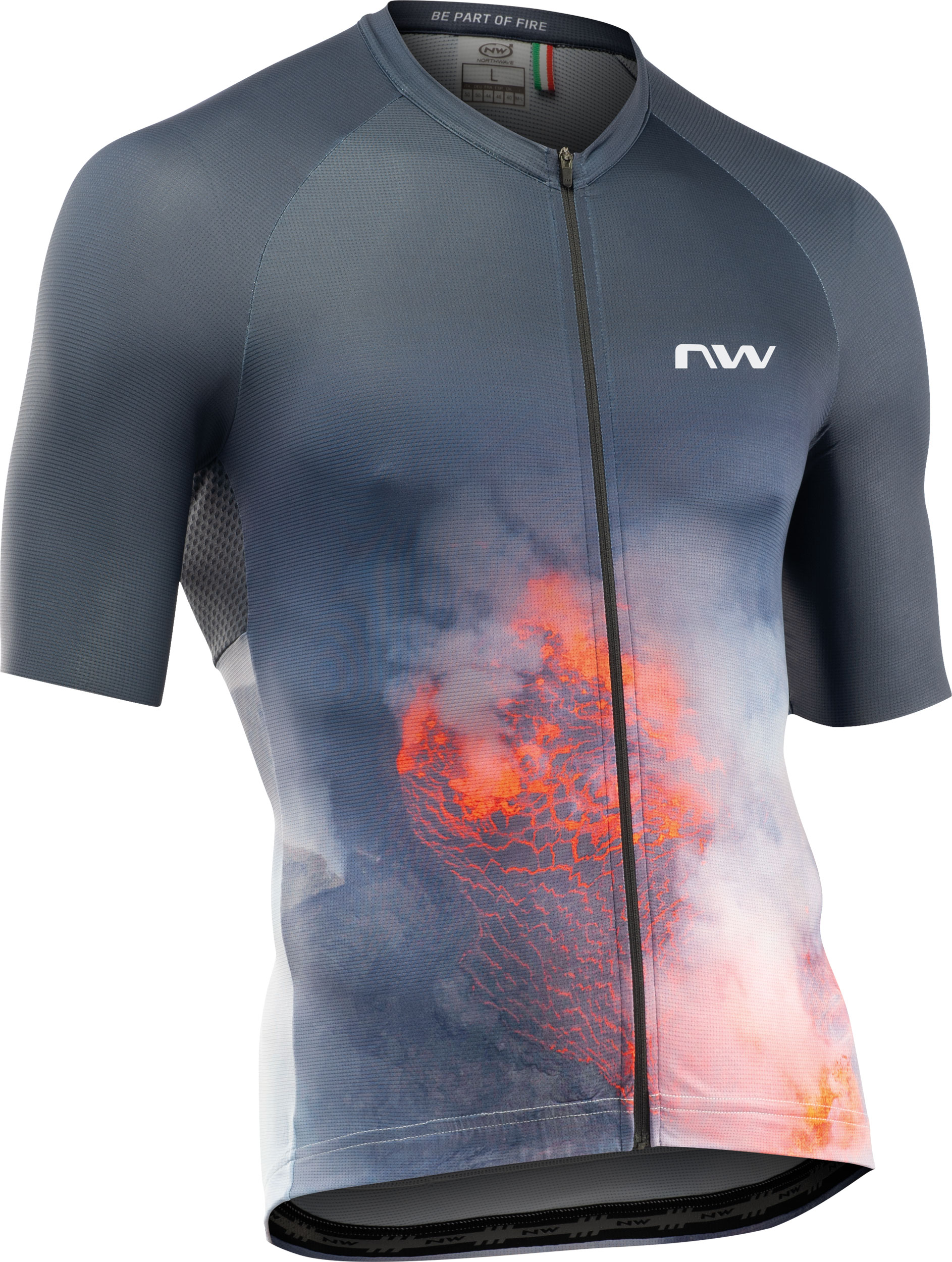 Mez NORTHWAVE ELEMETS FIRE rövid XXL szürke/piros