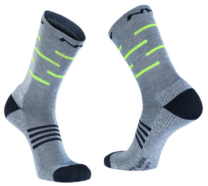 Zokni NORTHWAVE EXTREME PRO HIGH téli S (36-39) szürke/fluo sárga