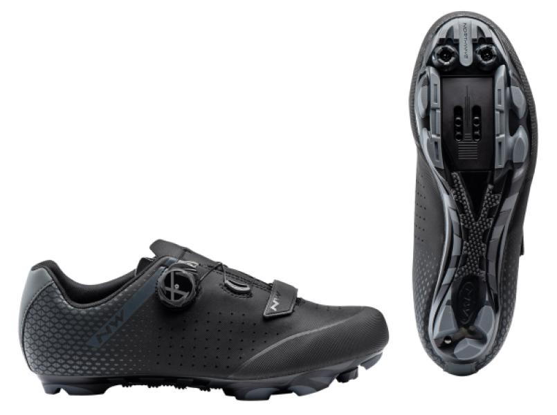 Cipő NORTHWAVE MTB ORIGIN PLUS 2 WIDE 42 szélesített, fekete/antracit — 8