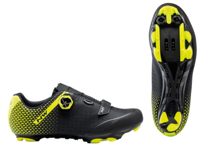 Cipő NORTHWAVE MTB ORIGIN PLUS 2 42 fekete/fluo sárga — 23