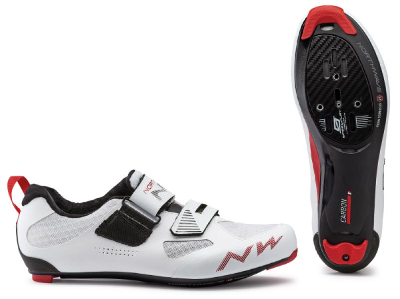 Cipő NORTHWAVE TRIAT. TRIBUTE2 CARBON 46 fehér/fekete/színes — 8