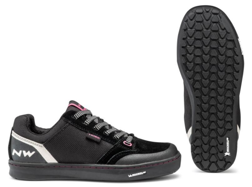 Cipő NORTHWAVE FLAT TRIBE WMN 40 fekete/fukszia, taposó pedálhoz — 2