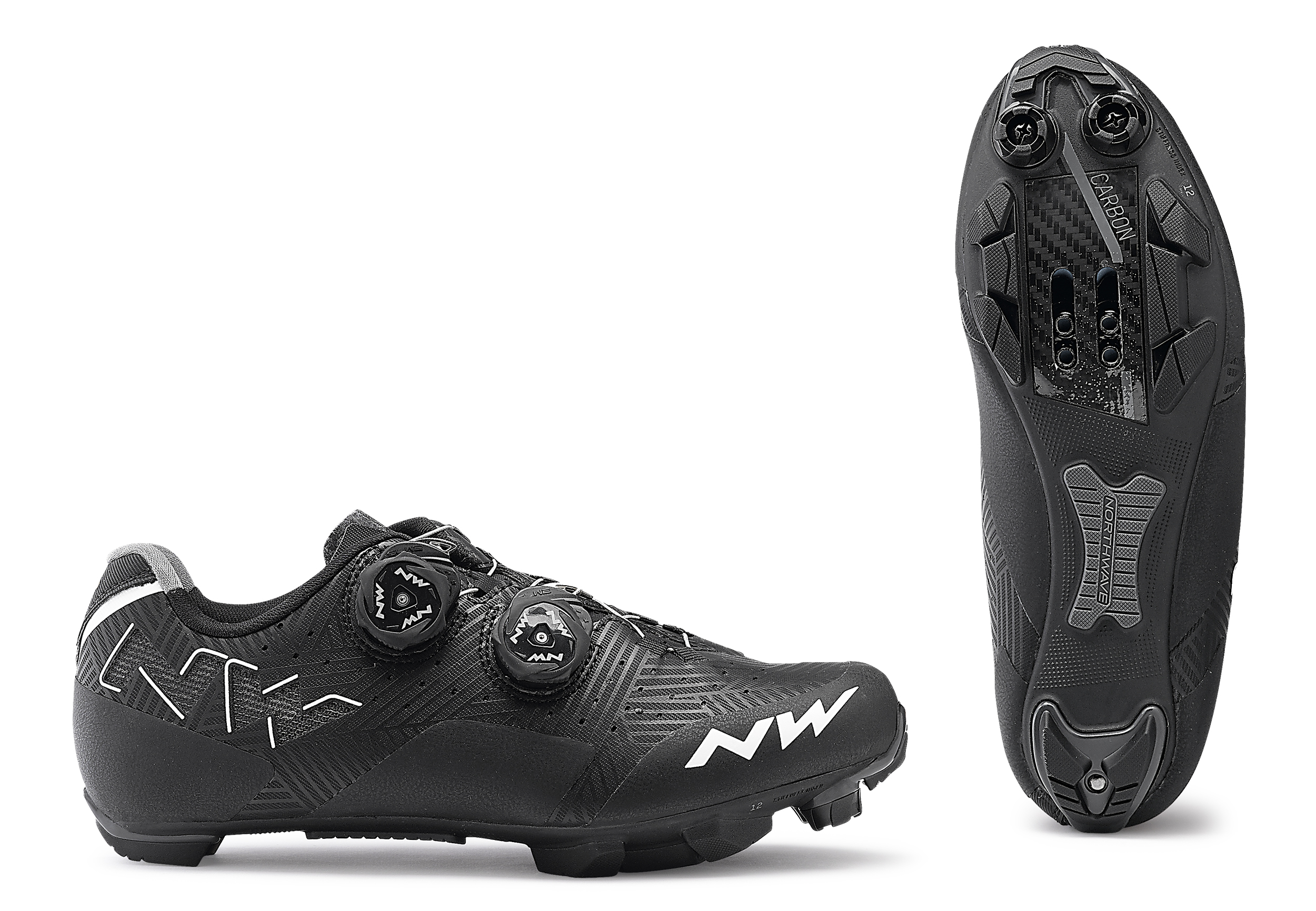 Cipő NORTHWAVE MTB REBEL WMN női, fekete/fehér