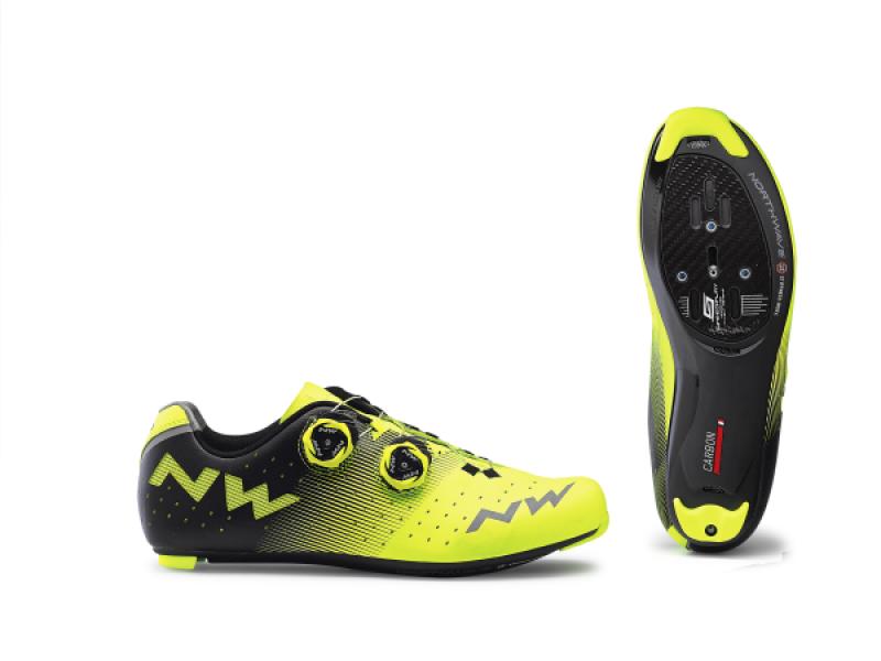 Cipő NORTHWAVE ROAD REVOLUTION 44,5 sárga fluo