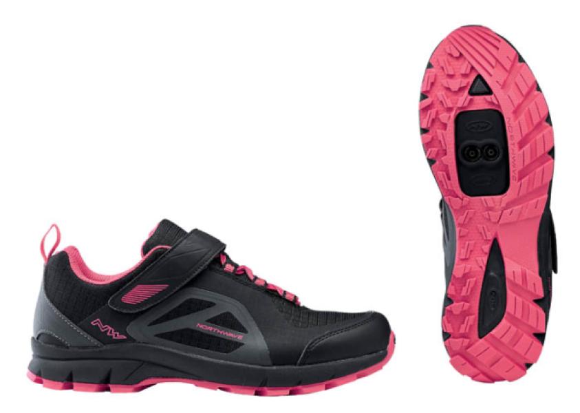Cipő NORTHWAVE ALL TER. ESCAPE WMN 42 EVO női, fekete/fukszia új, SPD kompatibilis — 3