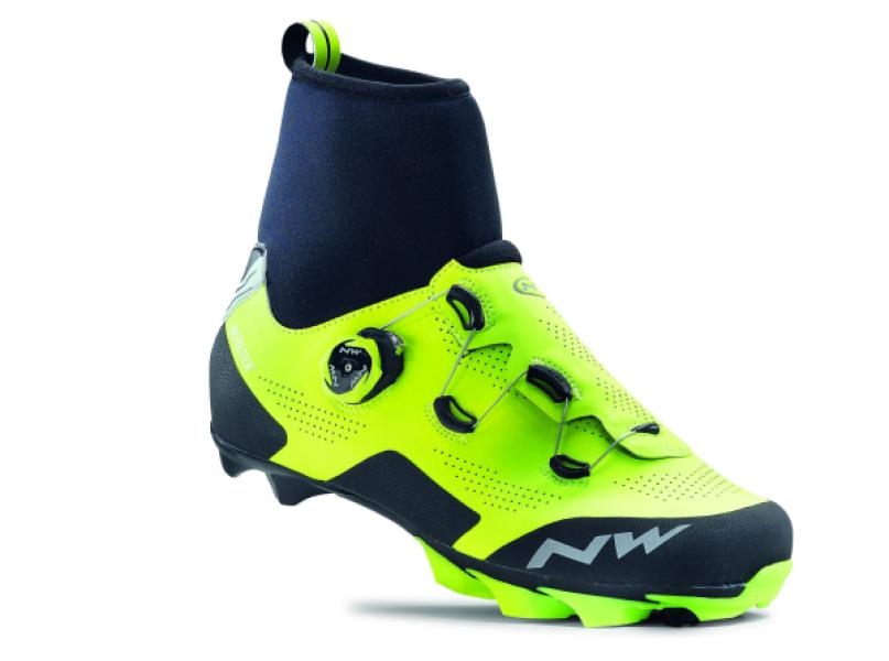 Cipő NORTHWAVE MTB RAPTOR GTX téli 43, fluo sárga
