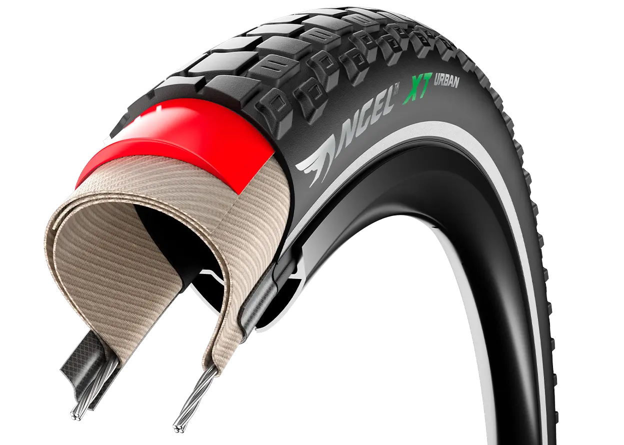 KÜLSŐ GUMI Pirelli Angel Urban XT (E-Bikehoz is) 60TPI Defektvédelem: HyperBELT 5mm, Reflective,  42-622