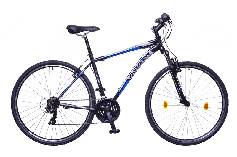 KERÉKPÁR NEUZER X-ZERO CROSS FÉRFI 19" FEKETE/KÉK-SZÜRKE