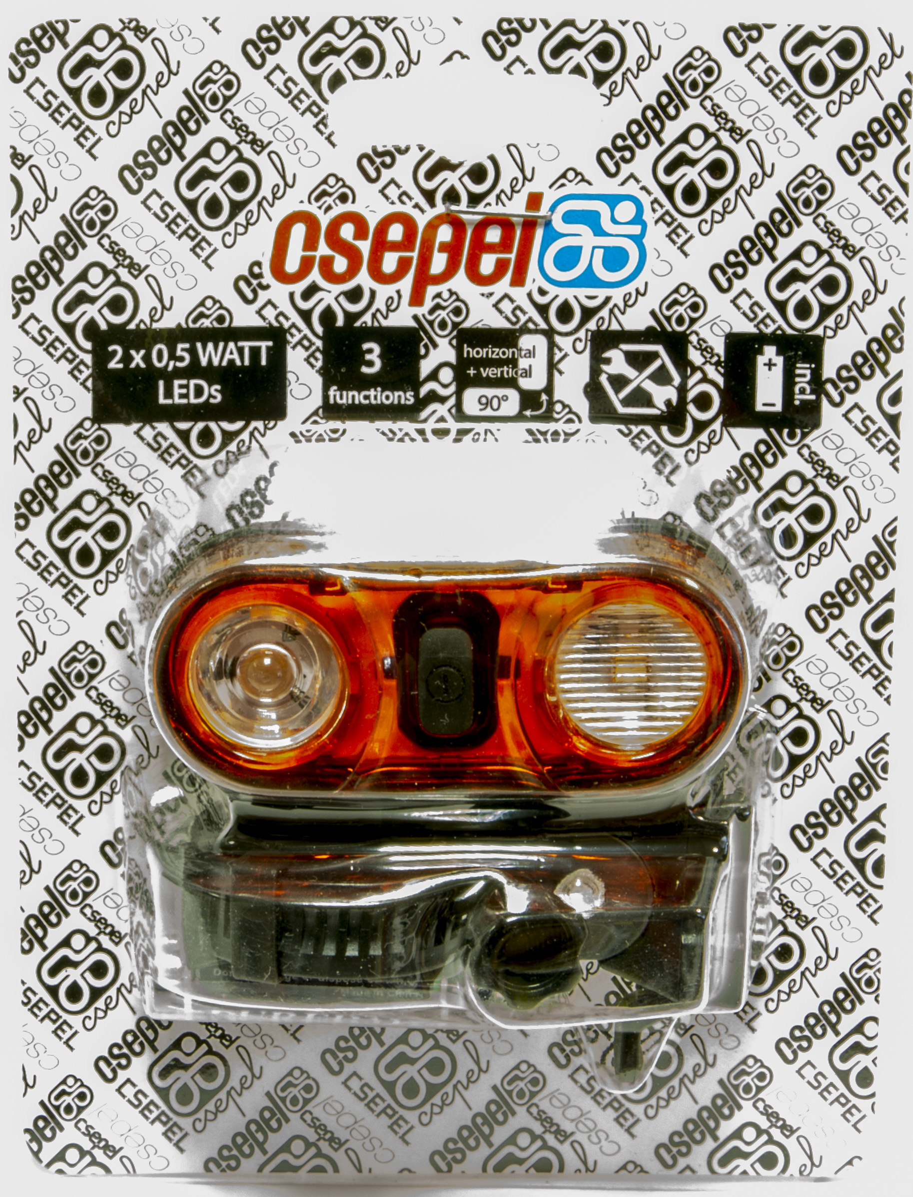 LÁMPA VILLOGÓ HÁTSÓ ELEMES 2X0.5W 3F CSEPEL STEREO-R+TARTO