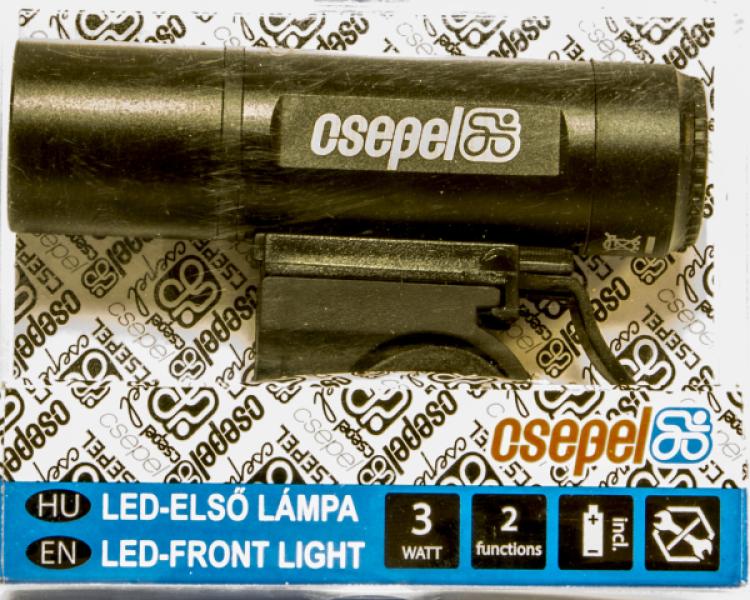 LÁMPA ELSŐ ELEMES M-WAVE ! 3WATT 2 FUNKCIÓ FÉM