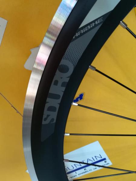 KERÉKSZETT  RODI EXCALIBUR 2 AERO ORSZÁGÚTI 28" / 622/700  FEKETE-PIROS-SZÜRKE SZÍN — 4