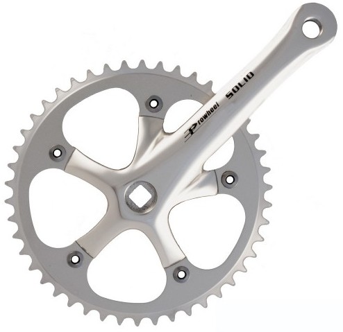 HAJTÓMŰ PROWHEEL SOLID 3/32 EZÜST 165MM/46T  BCD130
