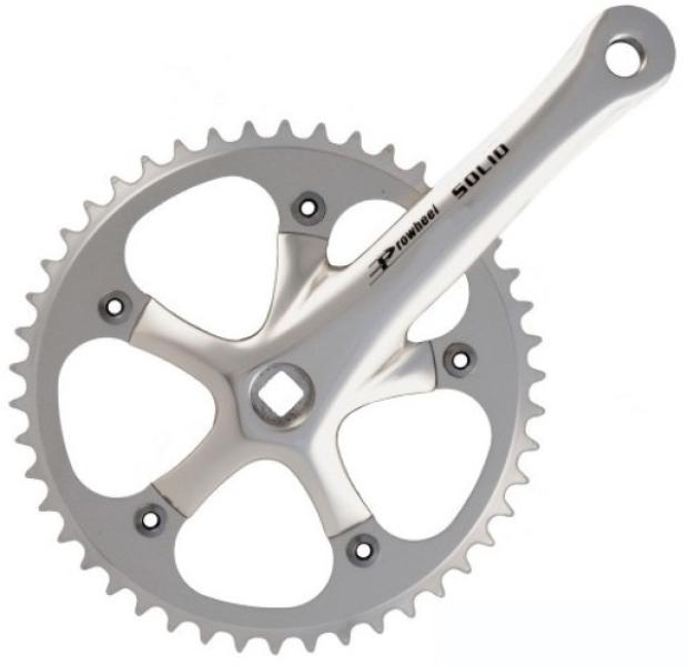 HAJTÓMŰ PROWHEEL SOLID 3/32 EZÜST 165MM/46T  BCD130