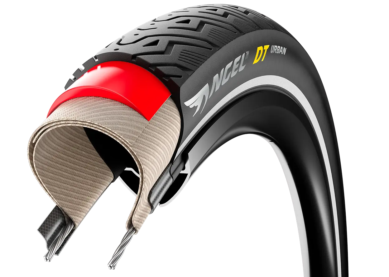 Külső Pirelli Angel Urban DT (E-Bikehoz is) 60 TPI Defektvédelem: HyperBELT 5mm, Reflective, rig. 52-622