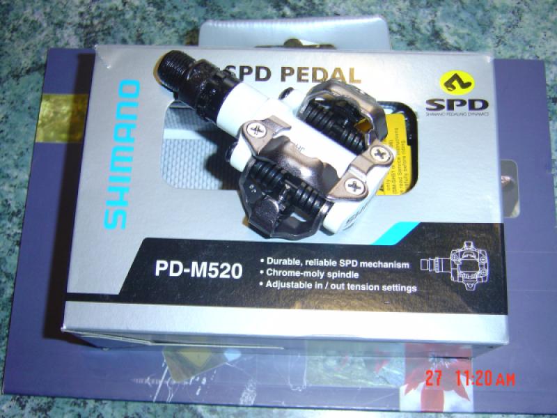 SHIMANO PD-M 520 SPD PEDÁL FEHÉR