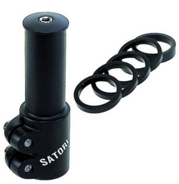 KORMÁNY MAGASÍTÓ SATORI HEADS UP 28,6/117MM A-HEAD/A-HEAD FEKETE