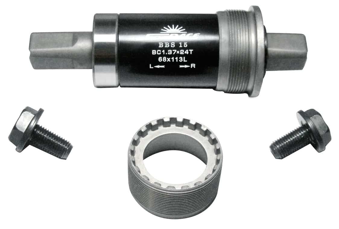 KÖZÉPCSAPÁGY-MONOBLOKK SUNRACE BBS15 NÉGYSZÖG tengelyes 103mm-131mm-ig