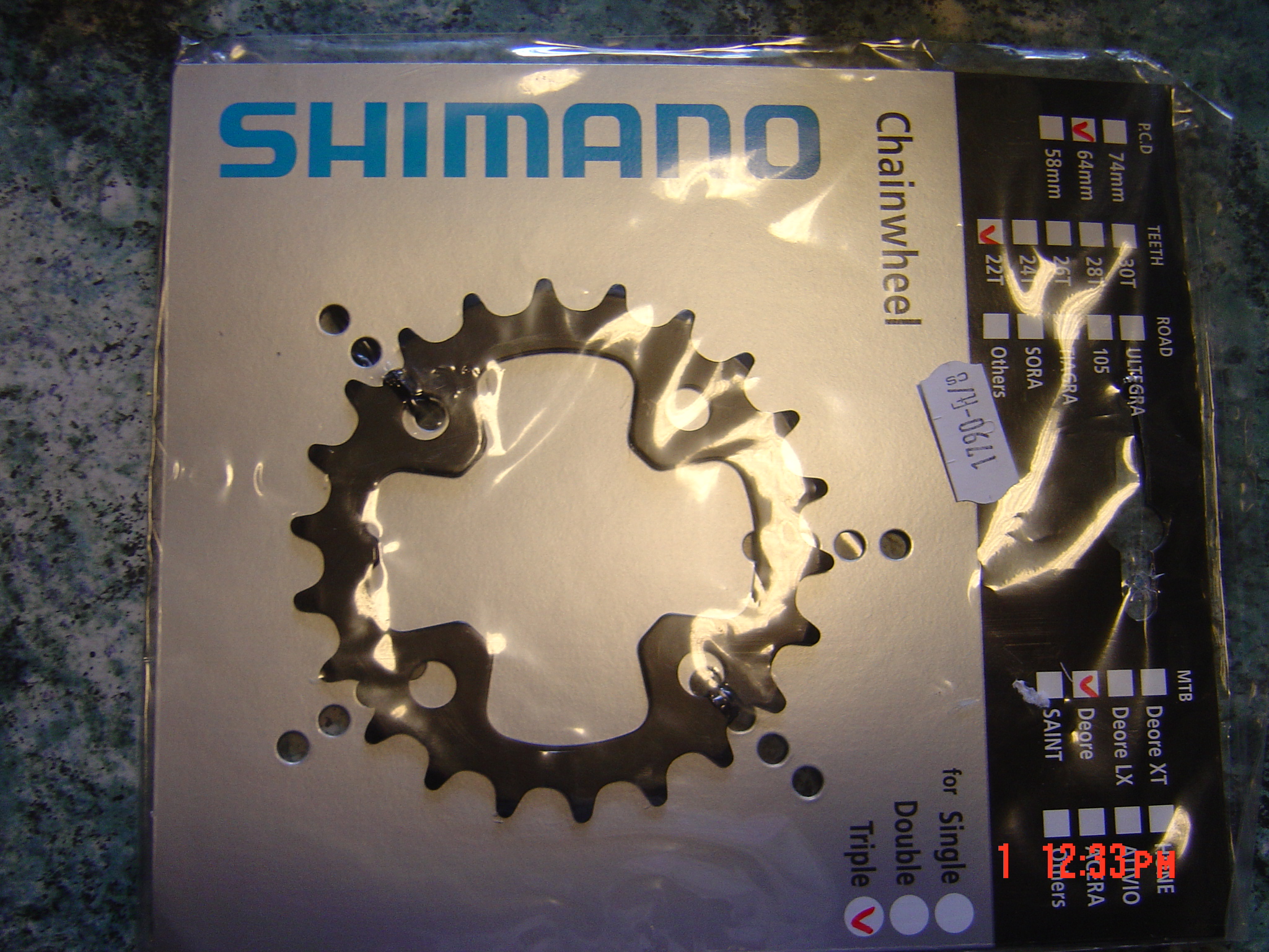 LÁNCKERÉK SHIMANO DEORE  FC-M590  22 FOGSZÁM