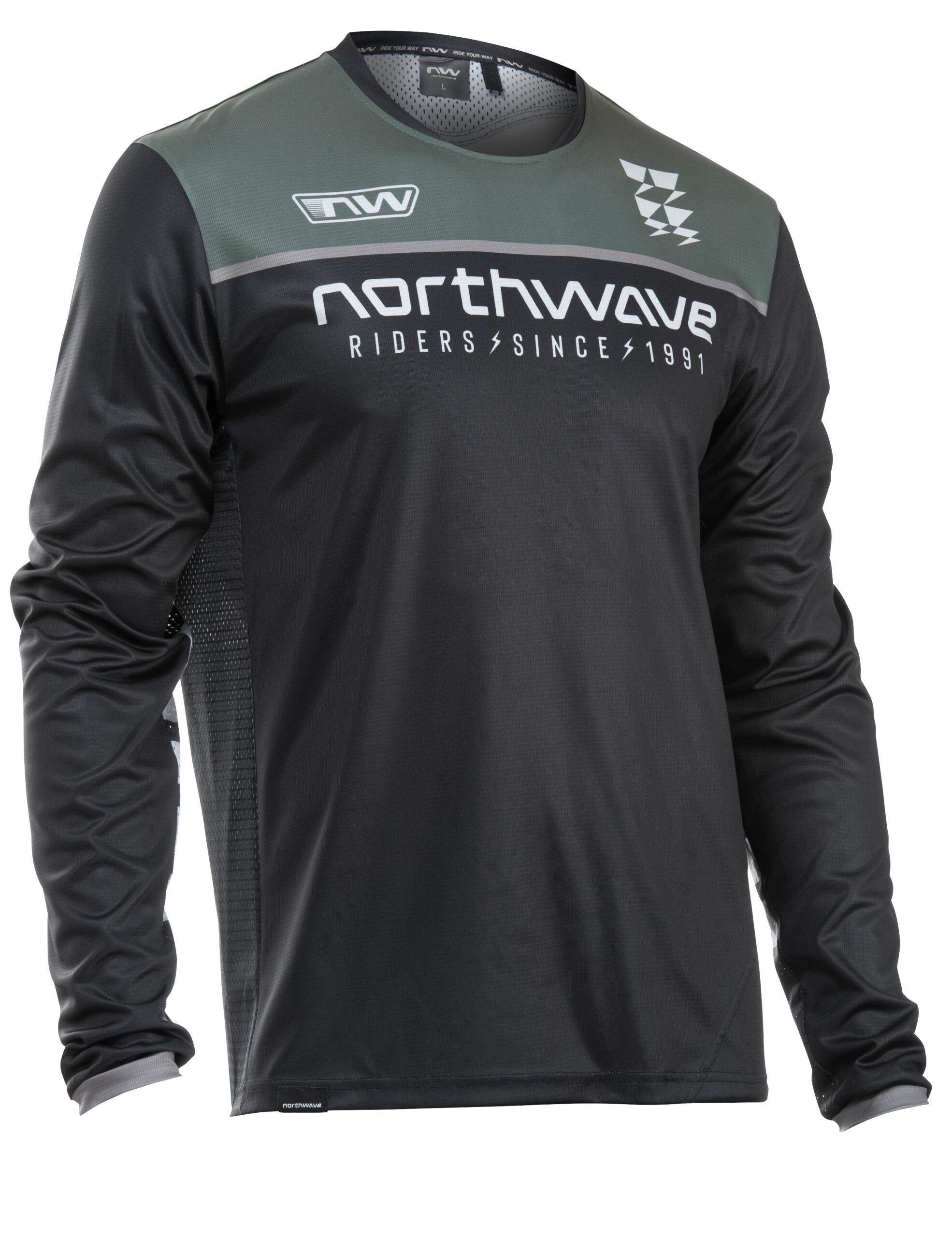 MEZ NORTHWAVE EDGE 2 HOSSZÚ UJJÚ L FEKETE/SÖTÉTSZÜRKE