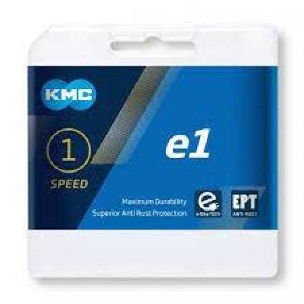 Lánc KMC E1 singlespeed e-bike 1/2 x 1/8 112L silver — 3