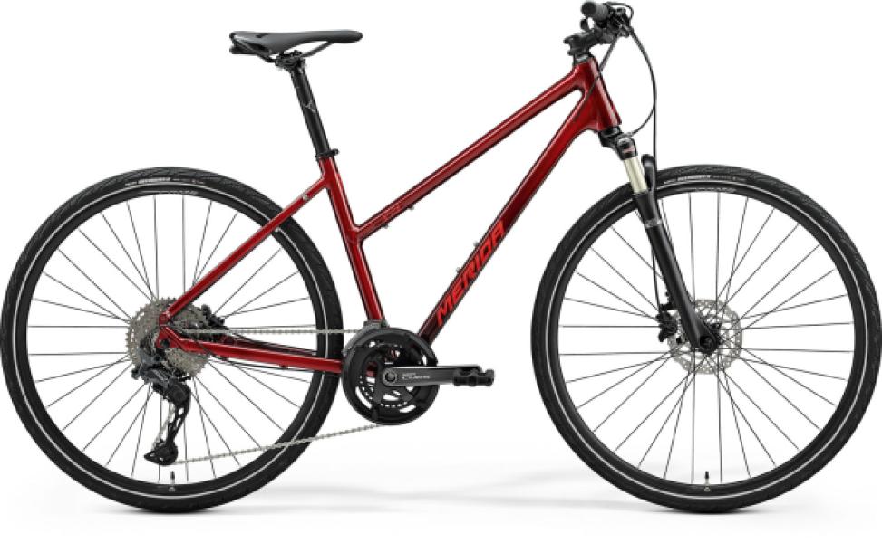 MERIDA CROSSWAY 700 III1 NŐI-S SÖTÉTEPER (PIROS) /24/ — 2