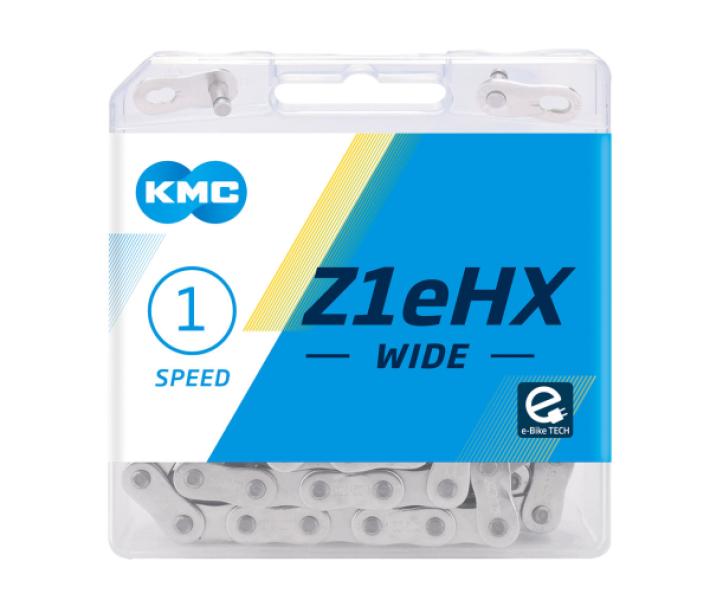 Lánc KMC Z1EHX-W agyváltóhoz 1/2x1/8 112L sötét ezüst (Z510H) — 5