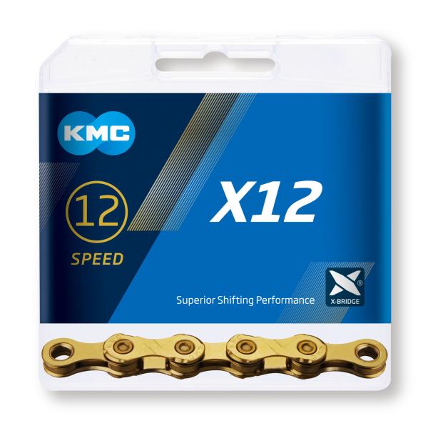 Lánc KMC X12-1 GOLD 1/2x11/128 126L — 5