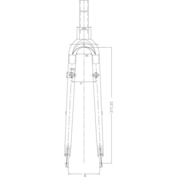 Villa CENTURION CROSS SPEED carbon 300mm / 1-1/8 — 8