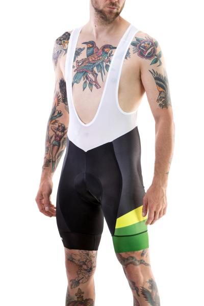 Nadrág MERIDA CX DESIGN PREMIUM rövid XXL fekete/zöld kantáros - 760022-1015 — 3