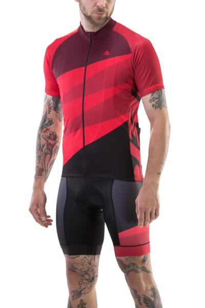 Nadrág MERIDA CX DESIGN rövid kantáros M FEKETE/PIROS 422 — 6