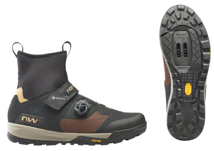 Cipő NORTHWAVE MTB KINGROCK PLUS GTX téli, fekete/barna