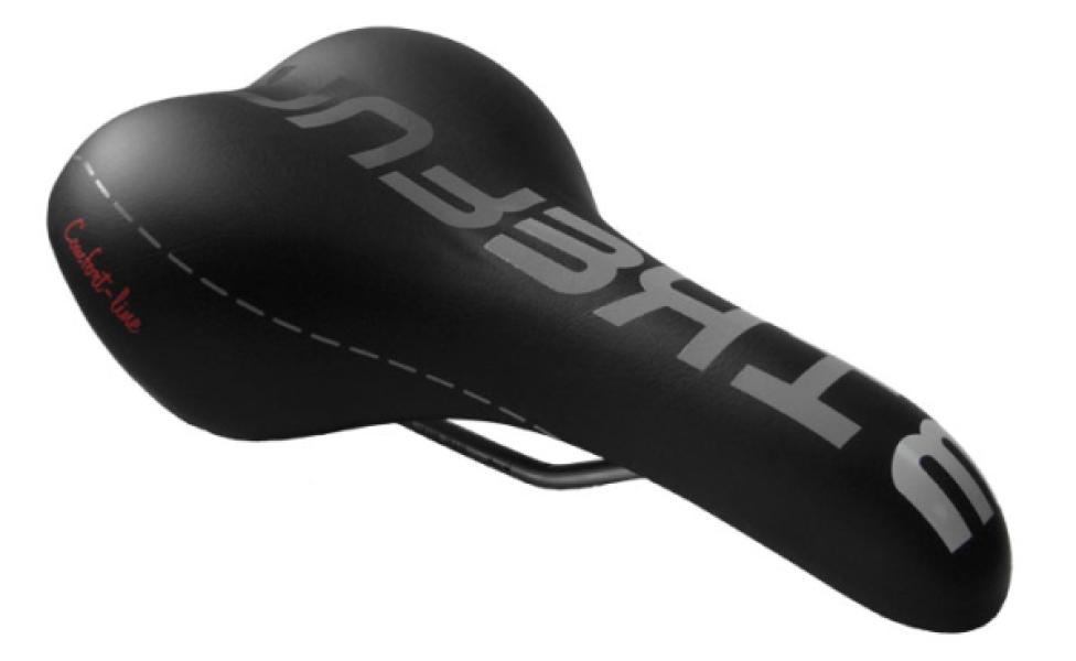 Nyereg BIKEFUN BARCELONA gél Comfort Line ffi fekete VL-6106 — 2