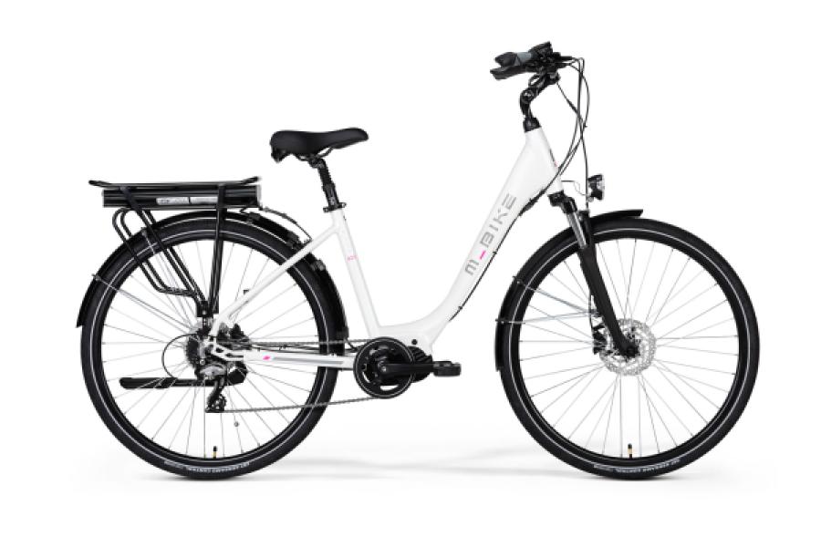 M-BIKE E-CITYLINE 828, SELYEM FEHÉR — 2