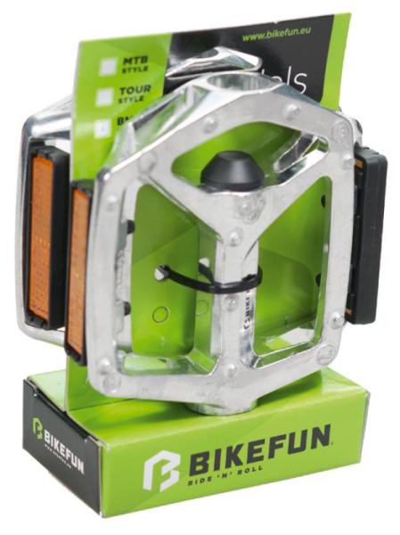 Pedál BIKEFUN JUMP alu ezüst - B249DU-SIL — 4