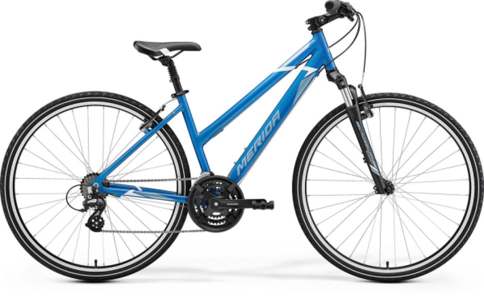 MERIDA 2022 CROSSWAY 10-V NŐI XS(L) KÉK (ACÉLKÉK/FEHÉR) — 2