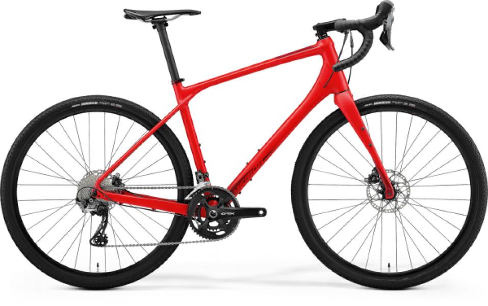 MERIDA 2022 SILEX 700 S MATT TŰZPIROS (FÉNYES SÖTÉTPIROS) — 2