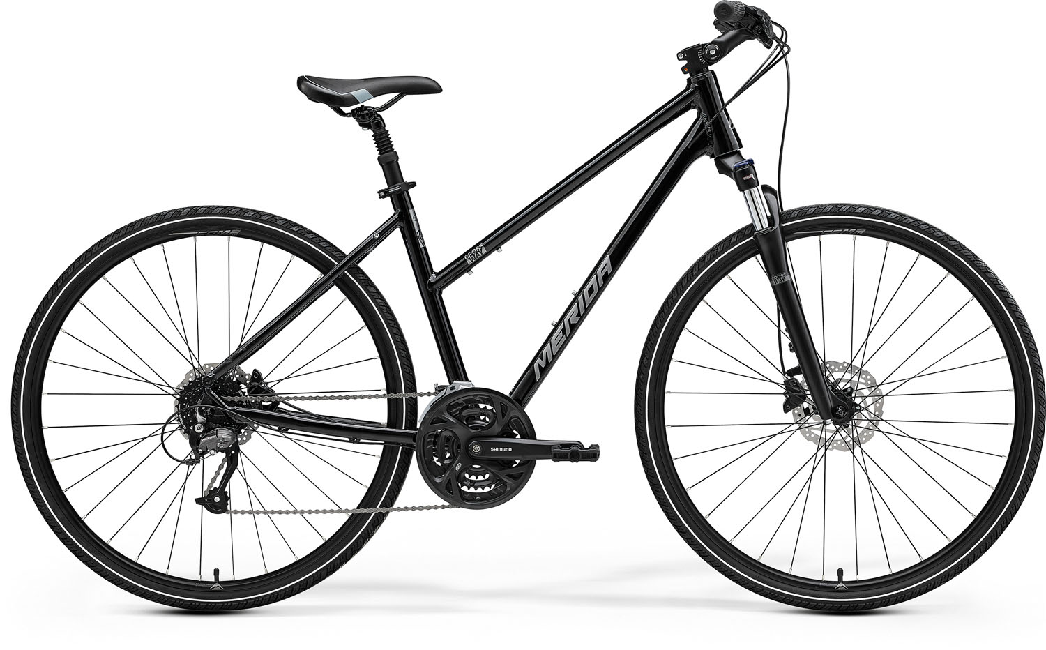 MERIDA CROSSWAY 40 NŐI FEKETE (EZÜST)