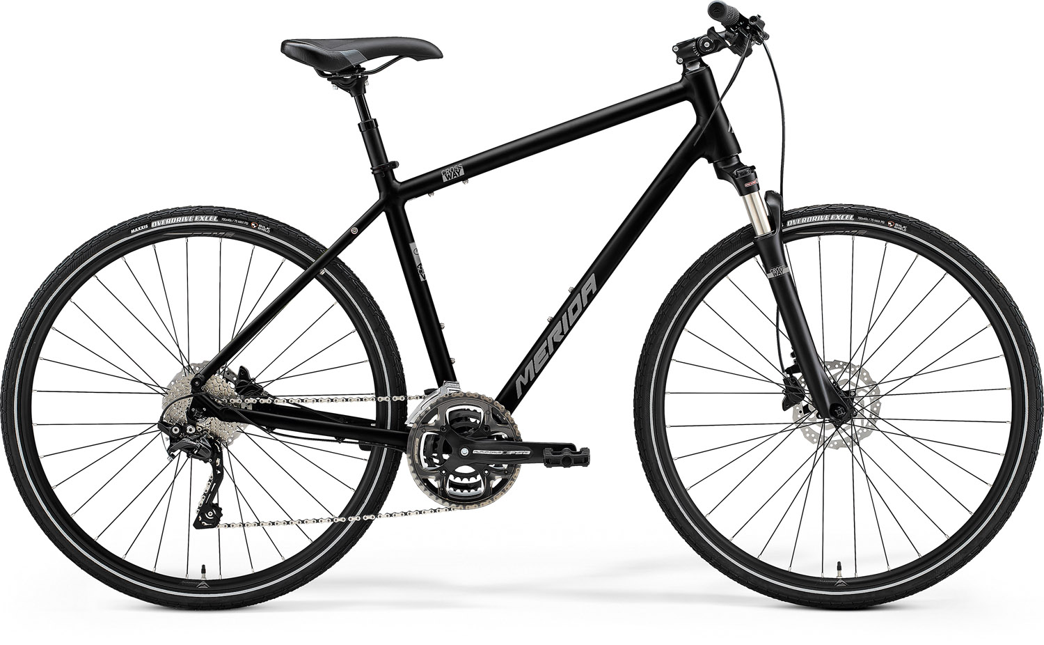 MERIDA CROSSWAY 300 FÉNYES FEKETE (MATT EZÜST)