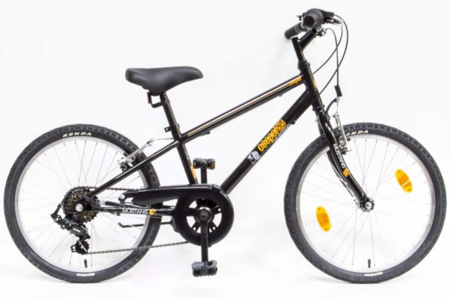 KERÉKPÁR GYERMEK CSEPEL MUSTANG 20"  6 SEBESSÉGES FEKETE ÚJ MODELL!