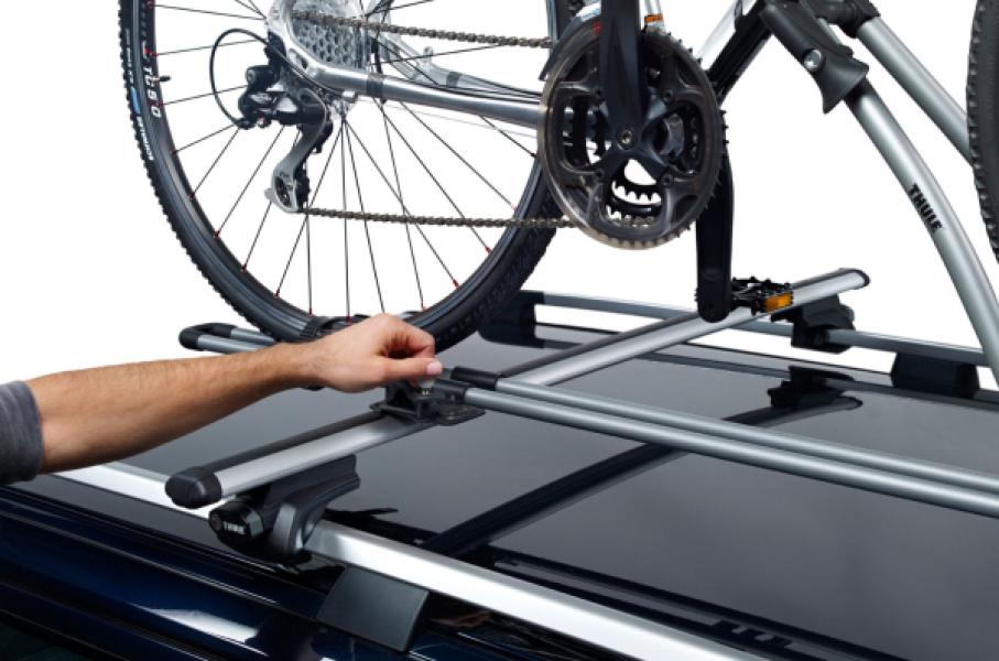 Kerékpárszállító THULE FREERIDE 532 tetőre, váztartós (incl. T-track adapter) — 10