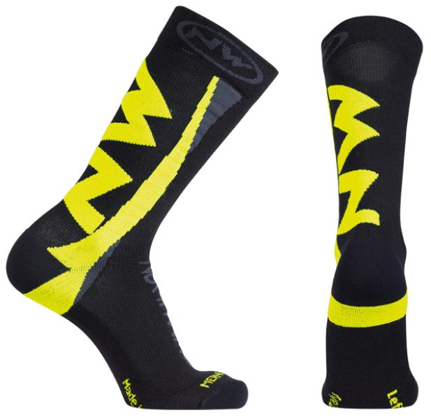 Zokni NORTHWAVE téli EXTREME WINTER S (36-39) fekete/sárga fluo — 2