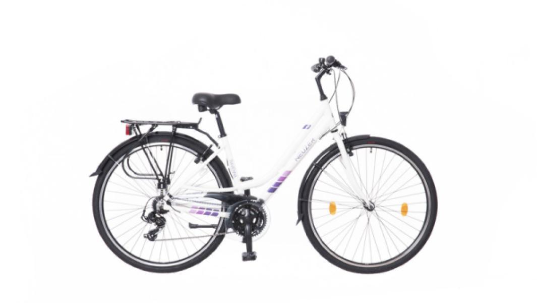 KERÉKPÁR NEUZER Ravenna 50 NŐI  fehér/lila matt 19"  TREKING