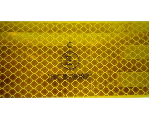 REFLECTIVE TAPE 3M MIKRÓPRIZMÁS FÉNYVISSZAVERŐ RAGASZTÓSZALAG (100MM X 53,5 MM SZÉLES) SÁRGA