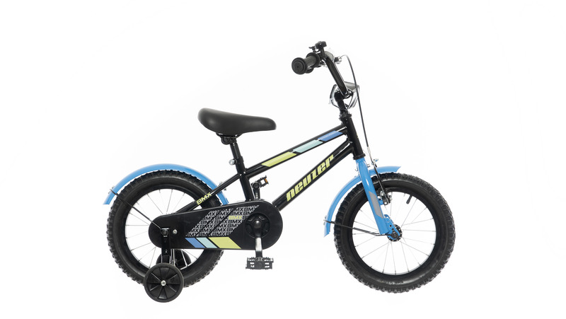 KERÉKPÁR NEUZER BMX 16" FIÚ FEKETE-SÁRGA-KÉK