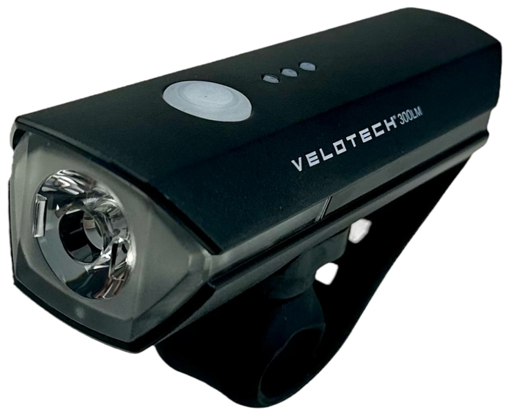LÁMPA ELSŐ  VELOTECH 300 LUMEN USB