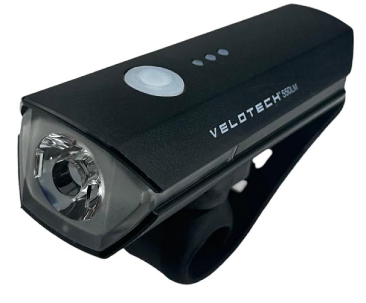 LÁMPA ELSŐ VELOTECH 550 LUMEN USB
