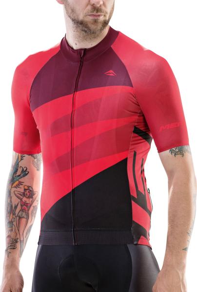 Mez MERIDA CX DESIGN rövid fekete végig cipzár piros/fekete - 15512T0422 — 5