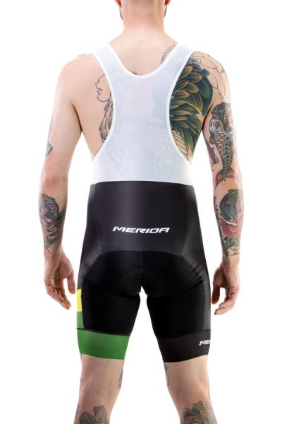 Nadrág MERIDA CX DESIGN PREMIUM rövid XXL fekete/zöld kantáros - 760022-1015 — 6