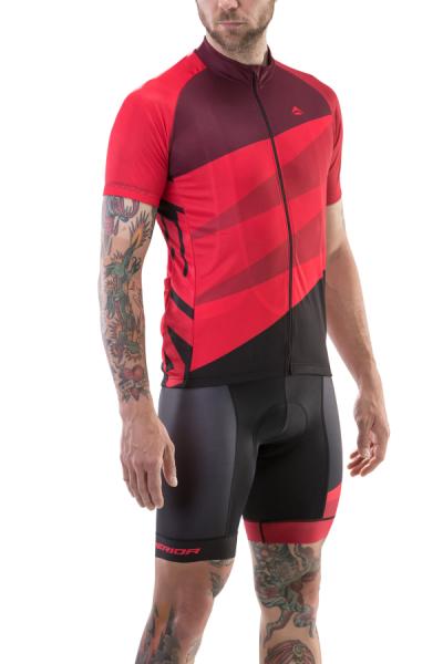 Mez MERIDA CX DESIGN rövid végig cipzár XXL PIROS/FEKETE 740703-422 — 9