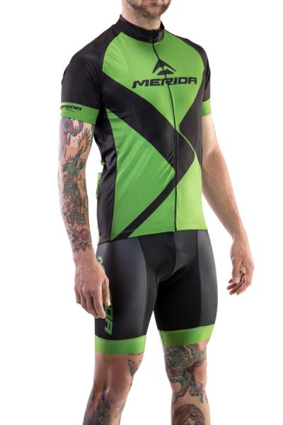 Mez MERIDA ROMBUS DESIGN rövid XXL zöld fekete végig cipzár - 740122-435 — 5